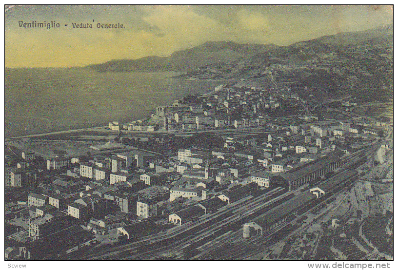 Ventimiglia , Liguria, Italy, 00-10s : Veduta generale / Train yards ...