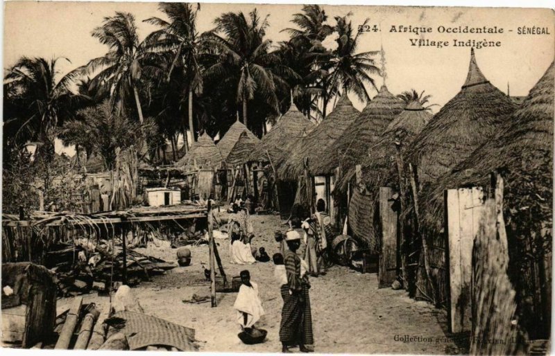 CPA AK Senegal-Village Indigéne (235351)