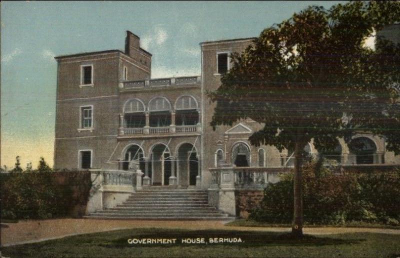 Bermuda Government House c1910 Postcard