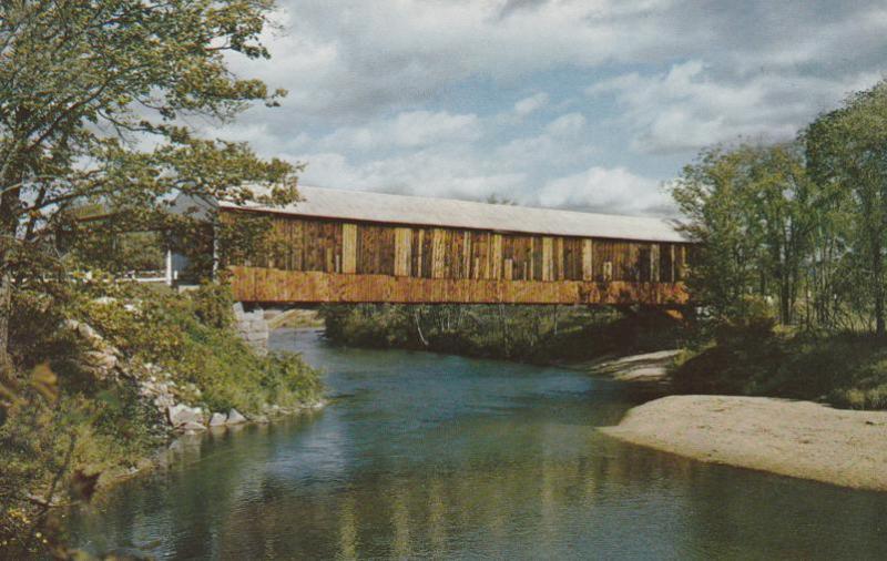 Plymouth NH, New Hampshire - Smith Covered Bridge over Baker River