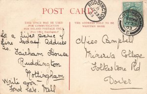 NOTTINGHAM ENGLAND~TRENT BRIDGE BOULEVARD-LANDING STAGE~1903 PHOTO POSTCARD