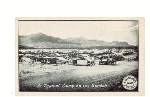 Mint Mexico Revolution RPPC US Army Camp on Border