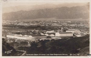 RPPC Burbank CA Warner Bros Studios Brookwell c1930-1940s photo postcard H295 