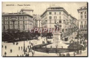 Old Postcard Genova Piazza Corvetto