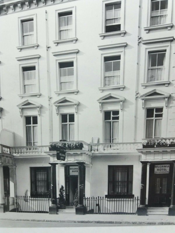 Belgravia Hotel 86 Belgrave Rd Victoria London Vintage RP Postcard