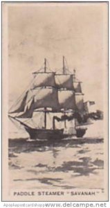 Carreras Vintage Cigarette Card Notable Ships 1929 No 20 Paddle Steamer  Sava...