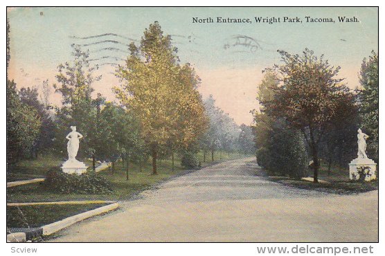 North Entrance, Wright Park, TACOMA, Washington, PU-1911