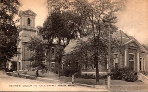 Maine Belfast Methodist Church and Public Library