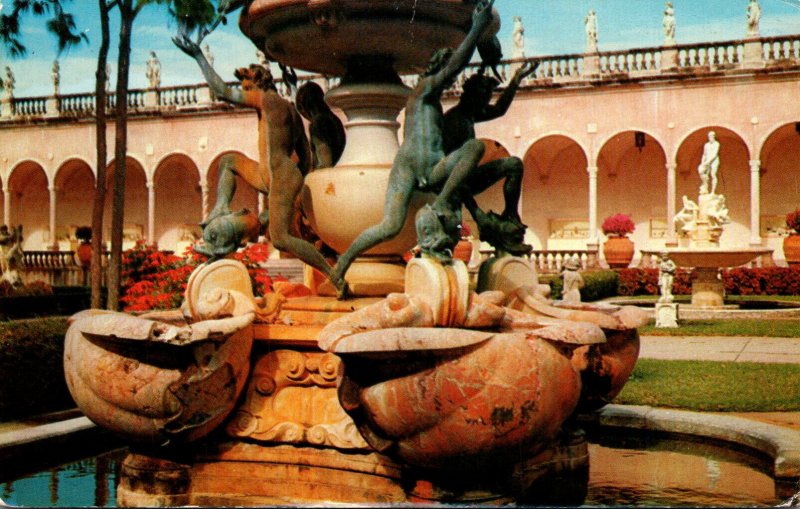 Florida Sarasota Ringling Museum Fountain Of The Turtles 1957