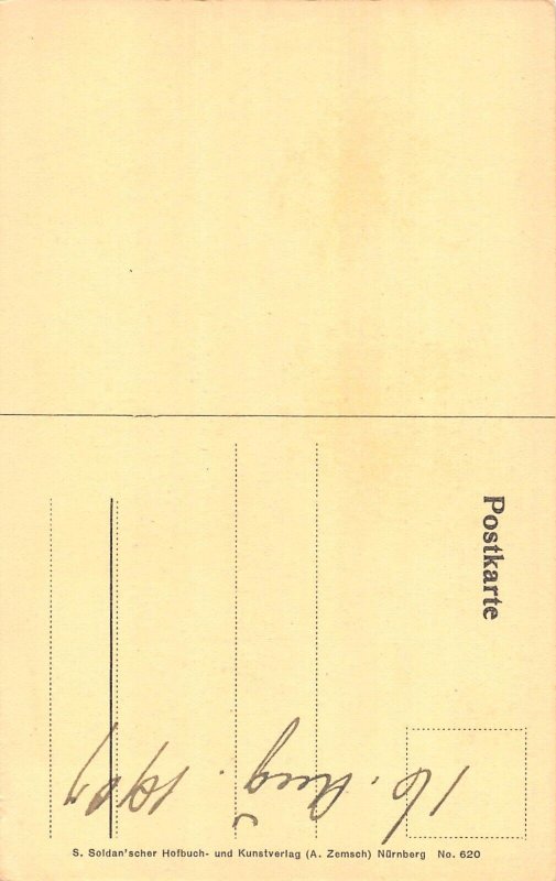 Poet Hans Sachs Portrait vintage postcard