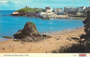 UK England Tenby North Bay and Goscar Rock