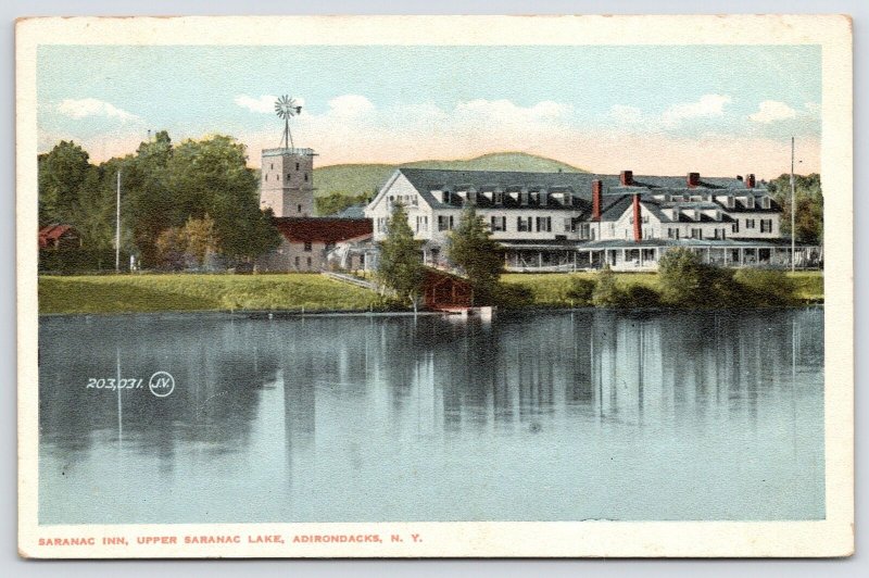 Old Saranac Inn on the Lake NY~Adirondacks~Windmill Tops Tower~Many Dormers 1923 