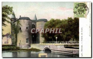 Postcard Old Bruges Ghent Gate