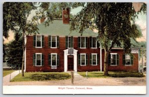 Wright Tavern Concord Massachusetts MA Grounds & Building Landmark Postcard