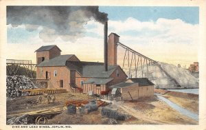 Joplin Missouri Zinc & Lead Mines,  White Border Vintage Postcard U7625