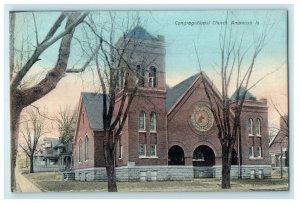 c1910's Congregational Church Anamosa Iowa IA Unposted Antique Postcard 