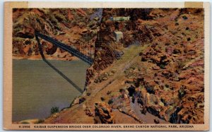 Postcard - Kaibab Suspension Bridge, Grand Canyon National Park - Arizona