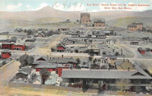 Silver City New Mexico Normal School & St. Joseph's Sanitarium  View, Hand Color 