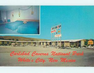 Unused Pre-1980 CAVERN INN MOTEL White'S City New Mexico NM M3344