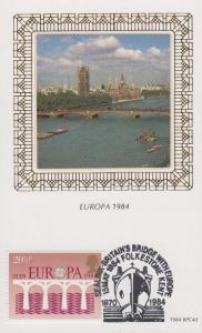 Europa 1984 Sealink Folkestone Kent Bridge Sealink Rare Benham First Day Cover