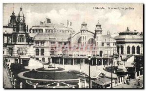 Old Postcard Ostend Kursaal Gardens