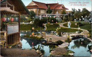 Postcard Japanese Tea Garden at Coronado, San Diego, California