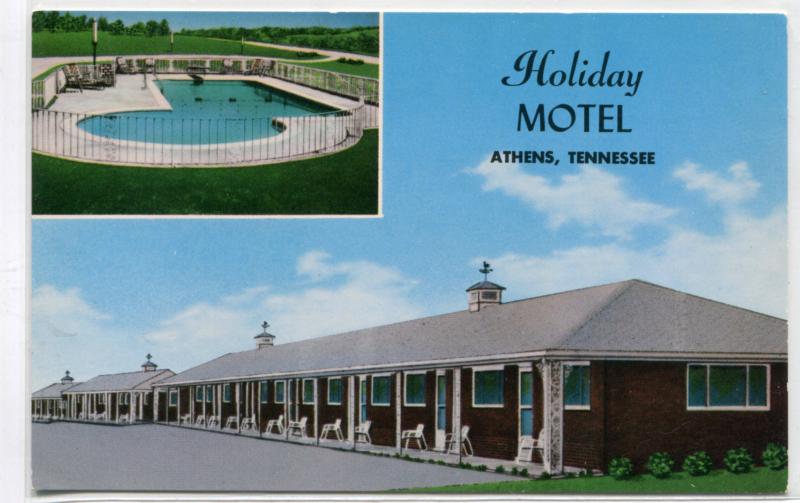 Holiday Motel US 11 Bypass Athens Tennessee postcard