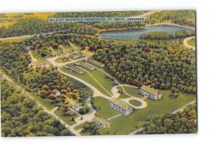 Ft Smith Arkansas AR Postcard 1943 Wildcat Mountain Sanatorium Aerial View