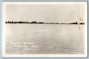 c1950's View Of France Quarry Dunkirk Ohio OH RPPC Photo Vintage Postcard