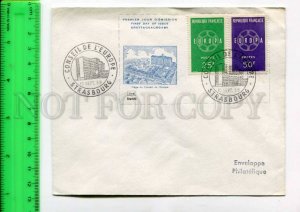 425060 FRANCE Council of Europe 1959 year Strasbourg First Day COVER