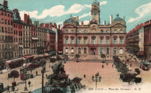 Vintage Postcard 1910's Place des Terreaux Lyon France FR