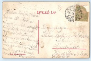 Hungary Postcard Greetings from Vámosgyörk Main Square c1910 Antique Posted