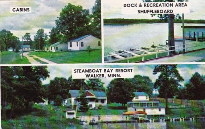 Minnesota Walker Steamboat Bay Resot Cabins Dock & Recreation Area