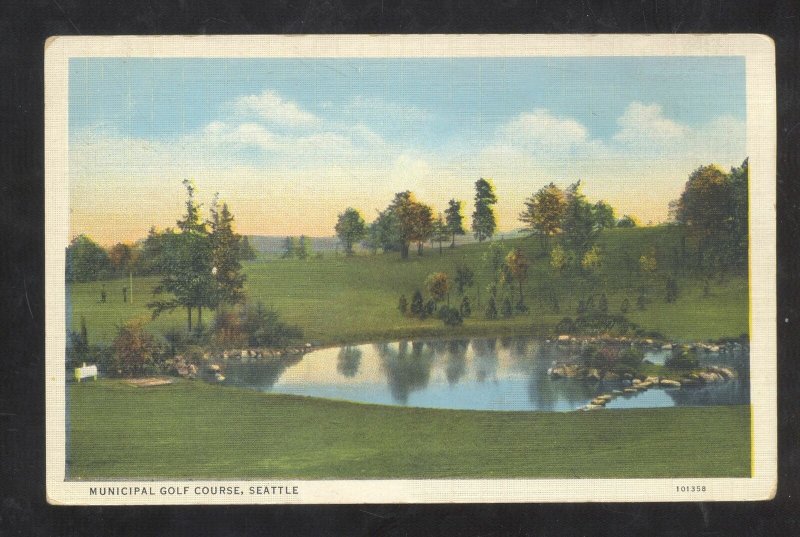 SEATTLE WASHINGTON MUNICIPAL GOLF COURSE LINKS VINTAGE POSTCARD