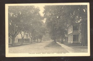 CANTON MISSOURI COLLEGE STREET SCENE VINTAGE POSTCARD