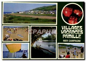 Postcard Modern Colleville Sur Mer Holiday Villages Family