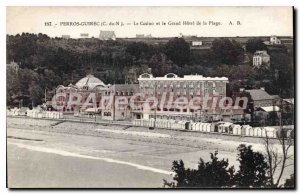 Old Postcard Perros-Guirec casino Htel the Beach