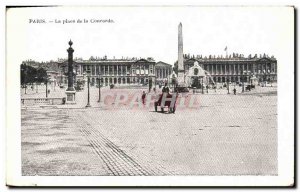 Old Postcard Paris's Place de la Concorde