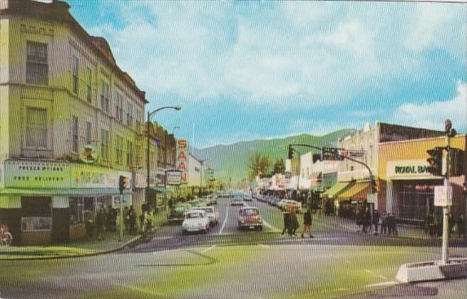 Canada Chilliwack Five Corners Street Scene Downtown 1967