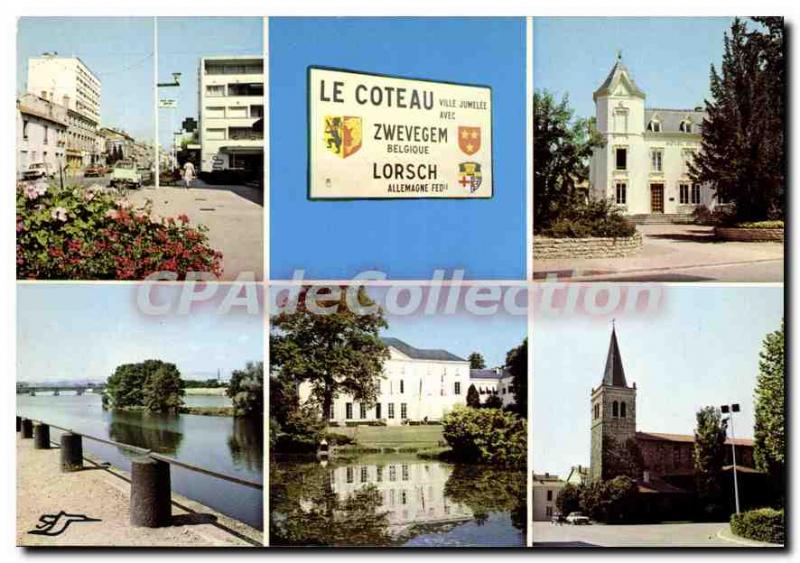 Modern Postcard Coteau Zwevegem Belgium Lorsch Germany