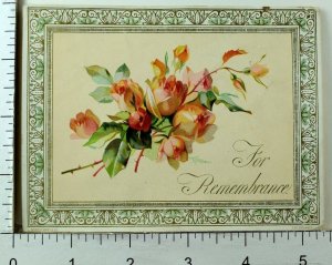 1870's-80's Lovely Valentine Poem Posies Marcus Ward Victorian Card *B