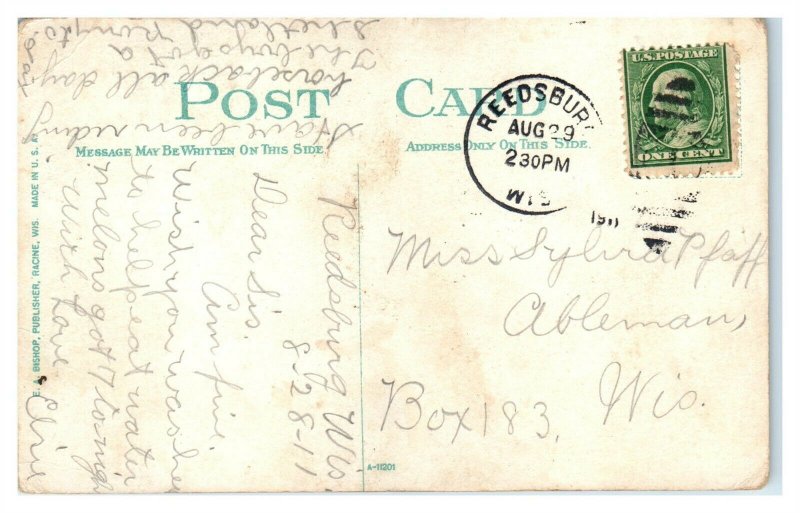 1911 A Wisconsin Heavy Weight, Draft Horse Postcard *6E(2)13