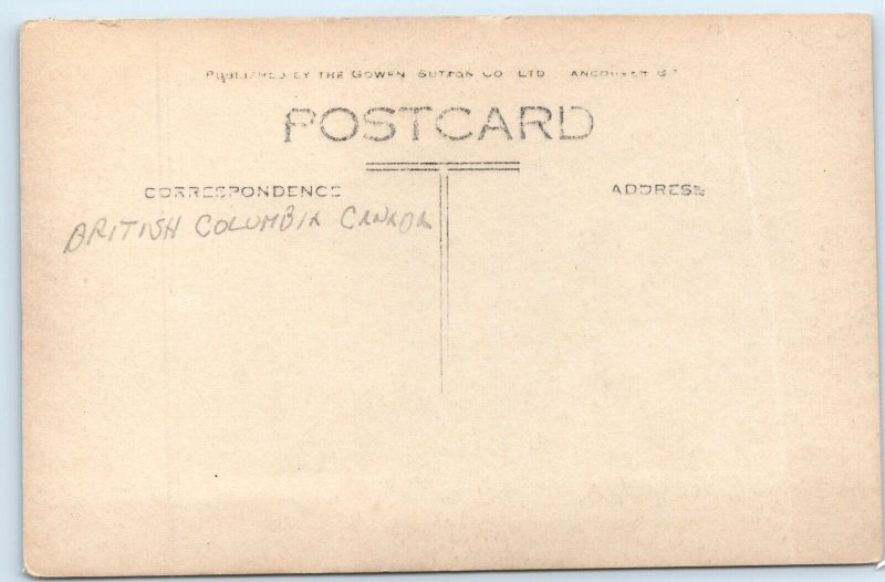 c1910s Canada Mount Assiniboine RPPC Pyramid Lake Magog Real Photo Postcard A95