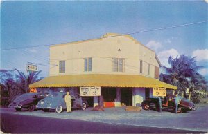 Postcard Florida Miami Johnnie Bills auto trim shop 1940s occupational FL24-2583