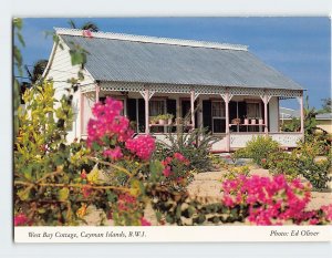 Postcard West Bay Cottage Cayman Islands West Bay British Overseas Territory