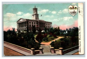 Vintage 1909 Postcard State Capitol and State Seal Nashville Tennessee