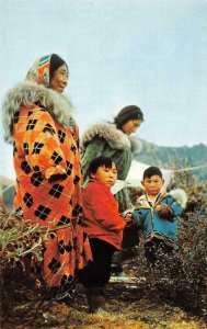 Anaktuvak Eskimos Brook Endicott Range, Alaska Indians c1950s Vintage Postcard