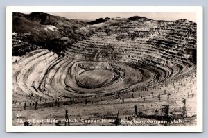 J95/ Bingham Canyon Utah RPPC Postcard c1950s Copper Mine Pit  61