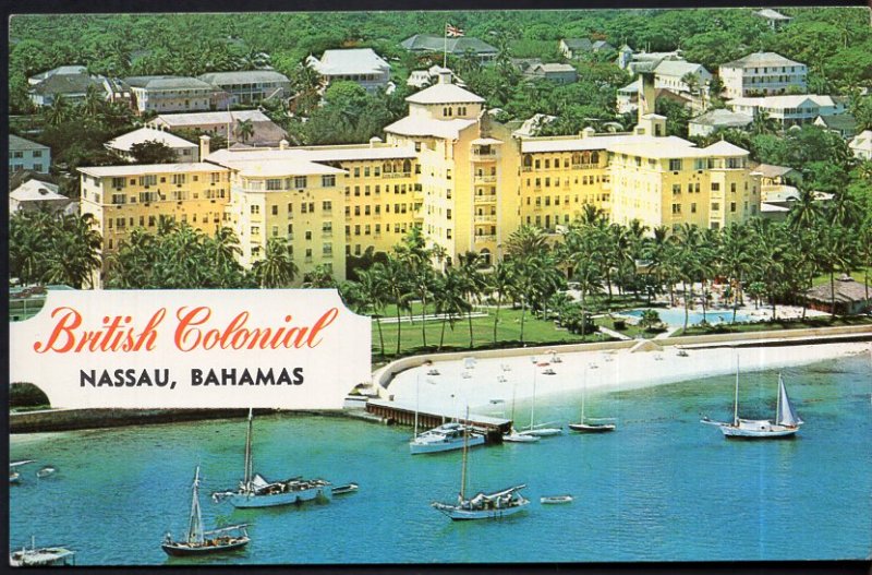 Bahamas NASSAU British Colonial - A Gill Hotel - pm1963 - nice air stamp Chrome