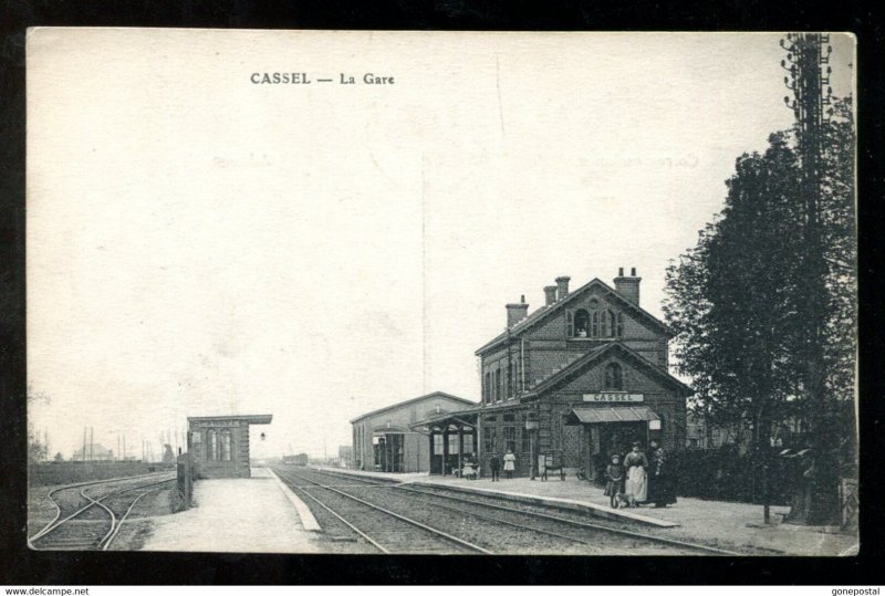 h3846 - CASSEL France [59] Nord 1910s La Gare